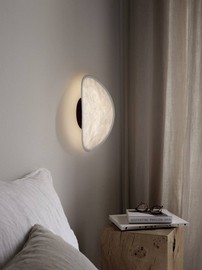 New Works :: Lampa ścienna / kinkiet Tense czarne mocowanie wys. 44 cm