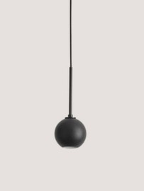  Aromas :: Lampa wisząca Lita czarna drewniana śr. 10 cm
