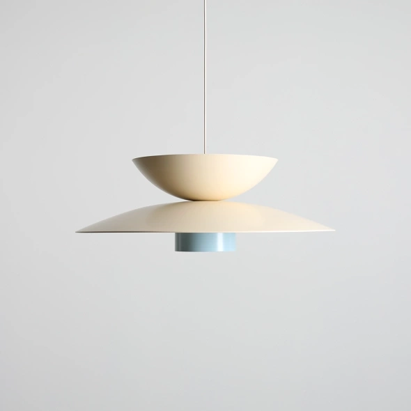Artera :: Lampa wisząca Teya śr. 65 cm kremowo-niebieska