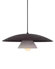 LOFTLIGHT :: Lampa wisząca Olemi Concrete Velvet ciemnoszara śr. 60 cm
