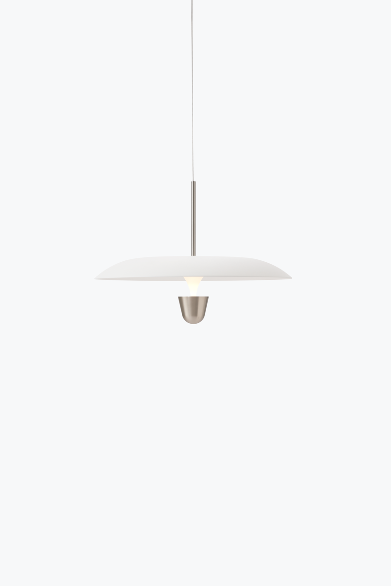 New Works :: Lampa wisząca Kantarell śr. 55 cm biała / nikiel 