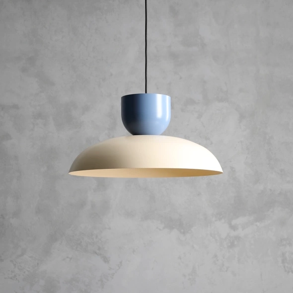  Artera :: Lampa wisząca Ella śr. 47 cm kremowo-niebieska