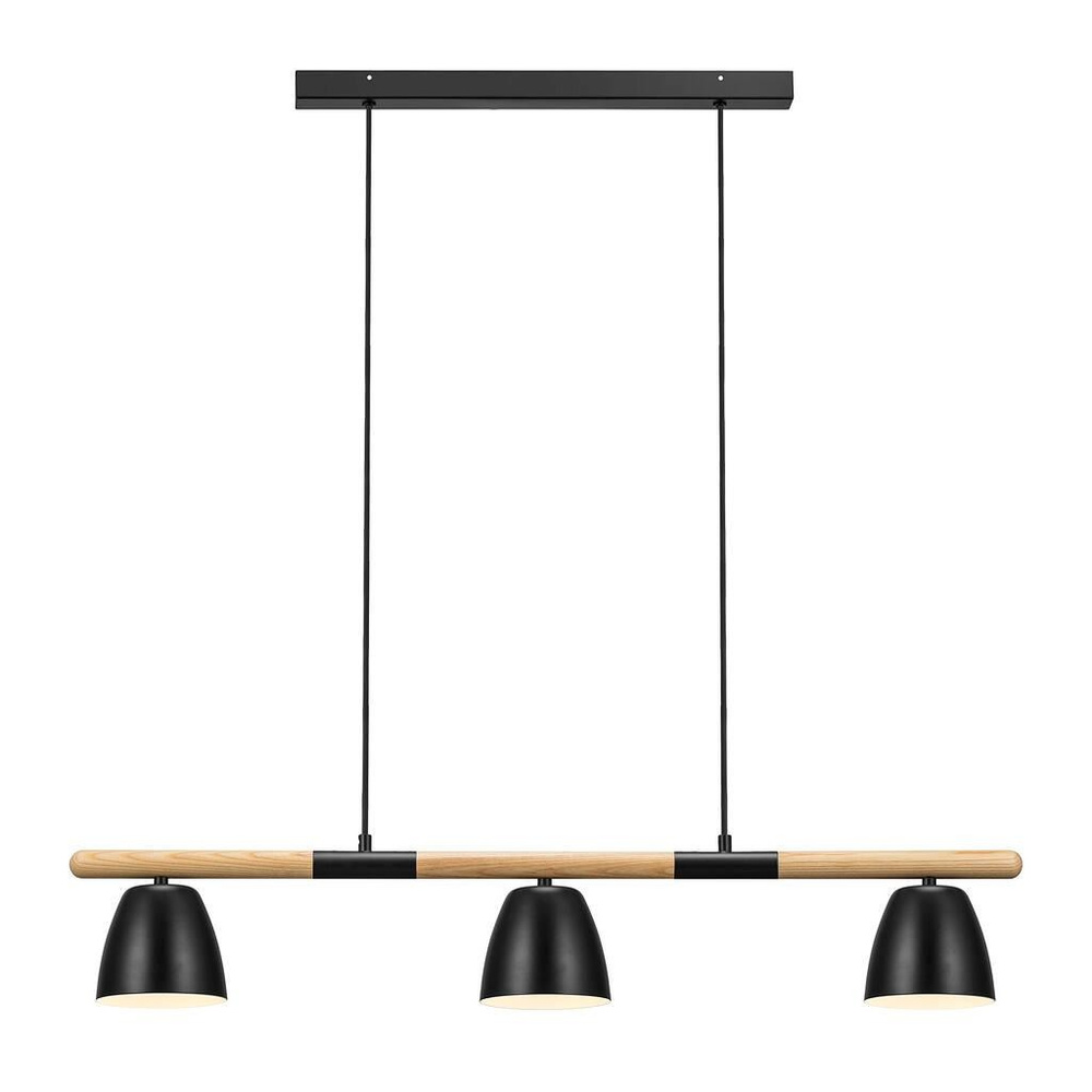 Nordlux :: Lampa wisząca Theo czarno-brązowa szer. 92,6 cm