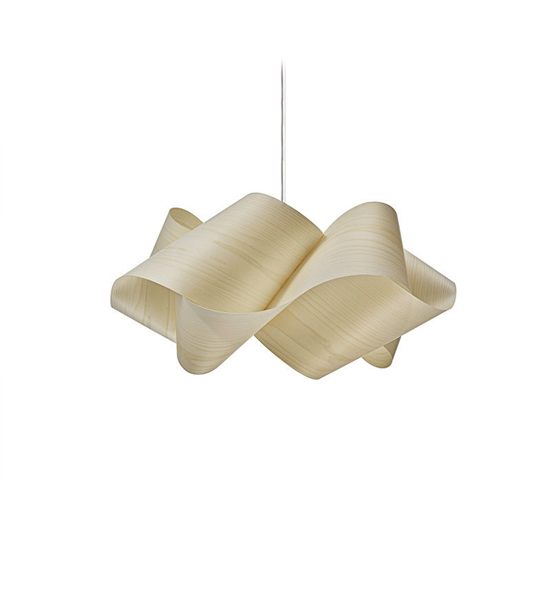 LZF :: Lampa wisząca Swirl biała szer. 54 cm