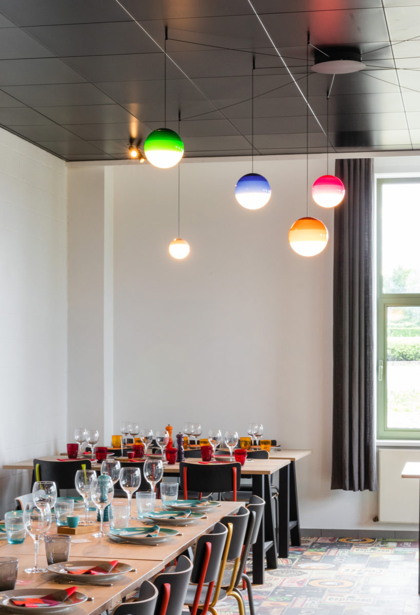 Marset :: Lampa wisząca Dipping śr. 20 cm bursztynowa