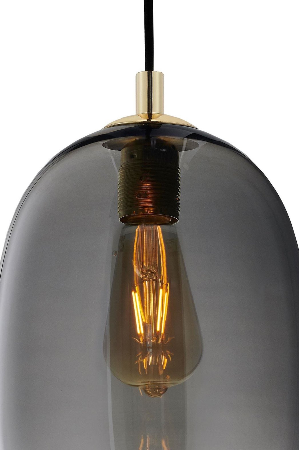 Kaspa :: Lampa wisząca Onyx 5 kloszy czarna