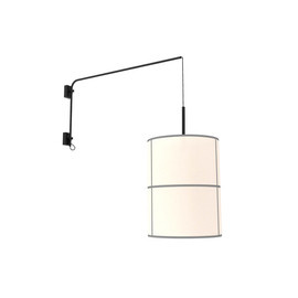Robin :: Lampa ścienna / kinkiet Rania Single Arm 38 czarna