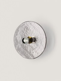 Aromas :: Lampa ścienna / kinkiet Nold śr. 30 cm transparentny / złoty metal