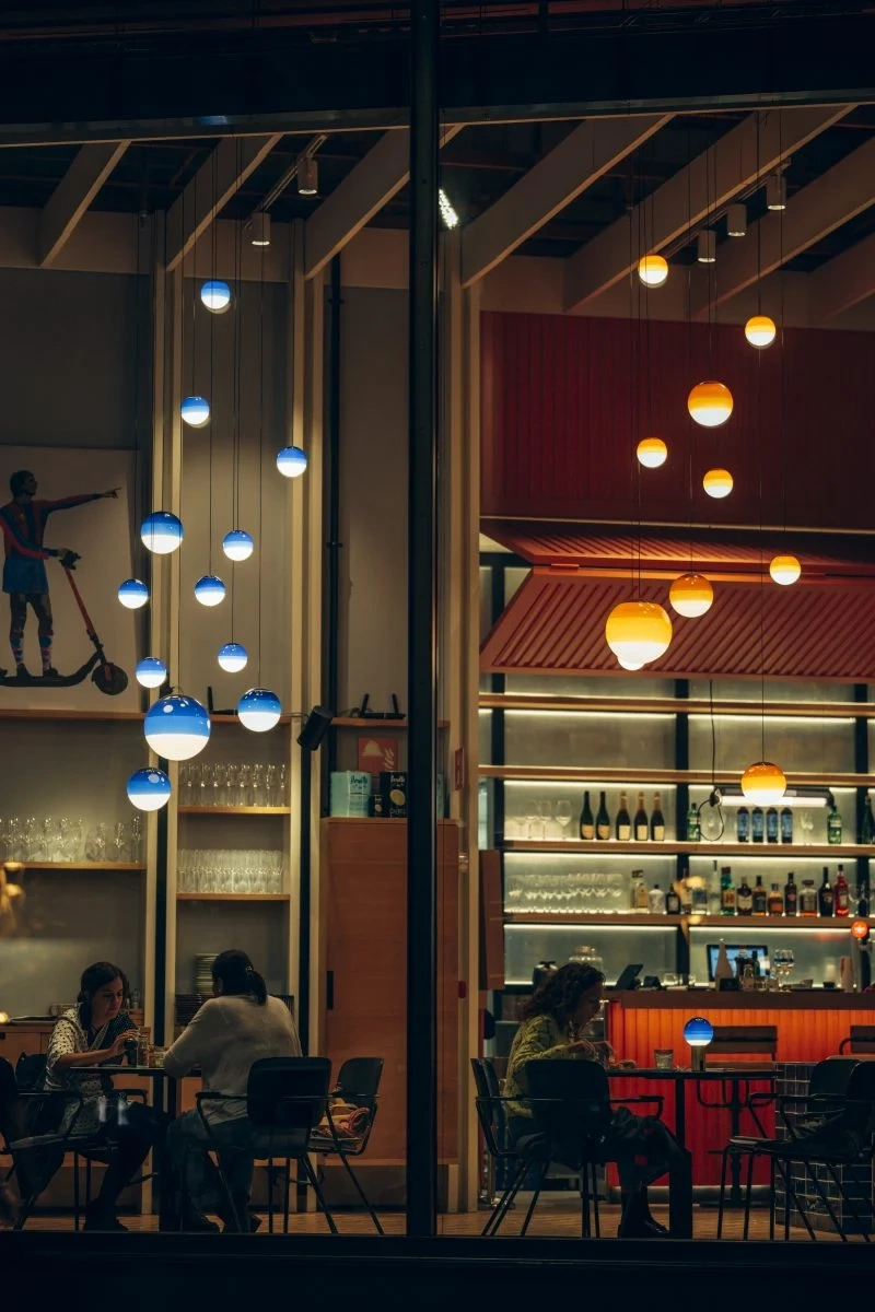 Marset :: Lampa wisząca Dipping śr. 20 cm bursztynowa