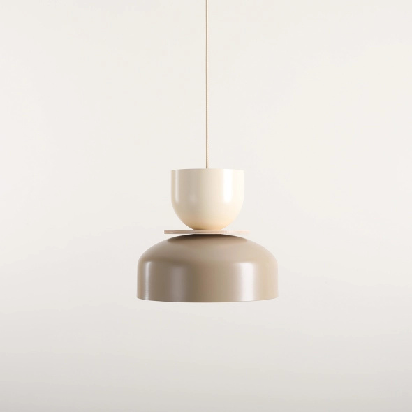 Artera :: Lampa wisząca Uto śr. 30 cm beżowo-kremowa