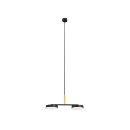 Robin :: Lampa wisząca Rafaela Duo czarna z mosiężnym wykończeniem