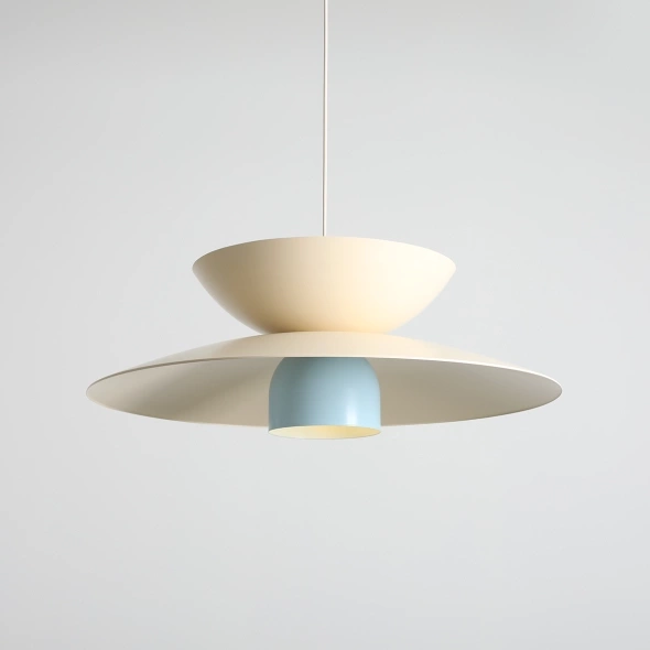 Artera :: Lampa wisząca Teya śr. 65 cm kremowo-niebieska