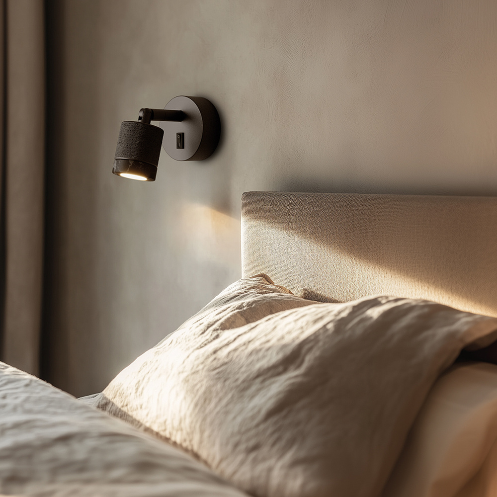Aromas ::  Lampa ścienna / kinkiet Tea śr. 5 cm złoty / biały marmur