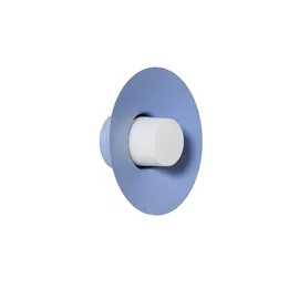 Ummo :: Lampa ścienna / kinkiet Caponio W A śr. 28 cm niebieska