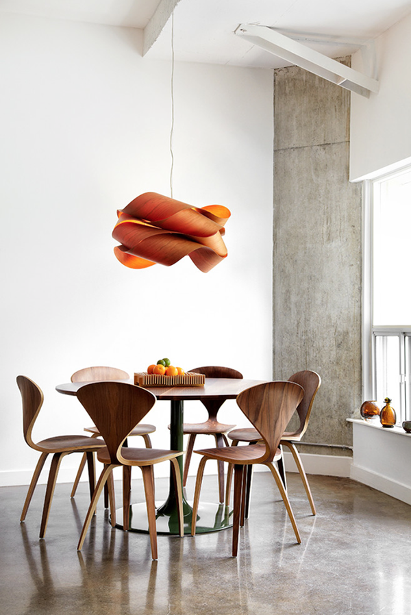 LZF :: Lampa wisząca Link mała pomarańczowa szer. 42 cm 