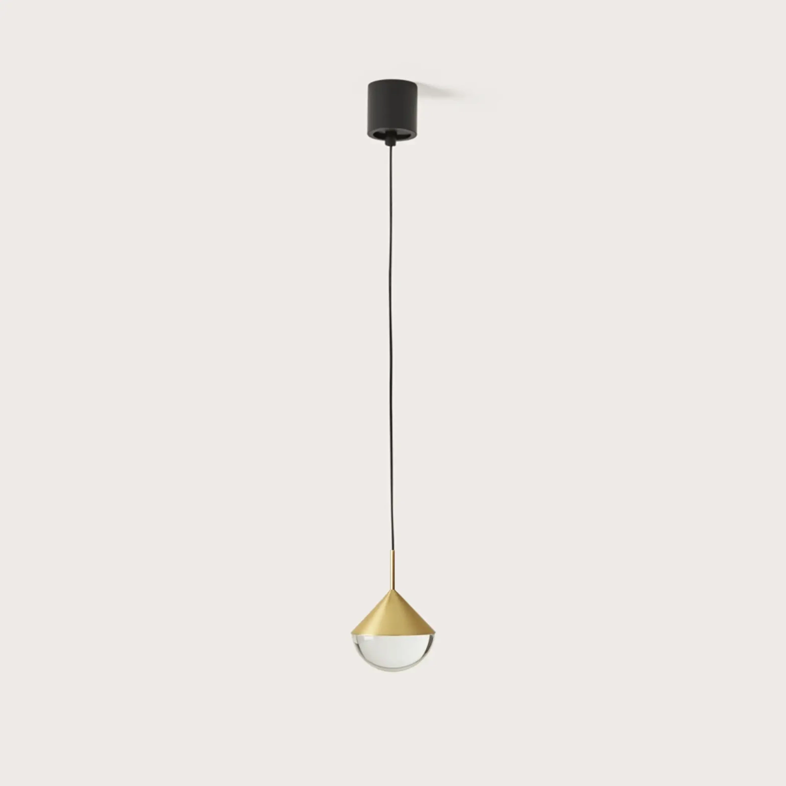 Aromas :: Lampa wisząca Nino 1 klosz śr. 10 cm złota 