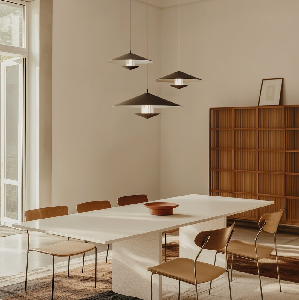 Aromas :: Lampa wisząca Gehit śr. 60 cm czarna