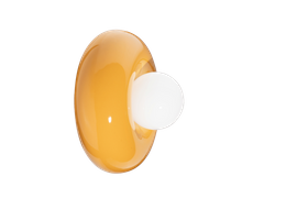 Ferroluce :: Lampa ścienna / kinkiet Bumbum śr. 25 cm ceramiczny żółty