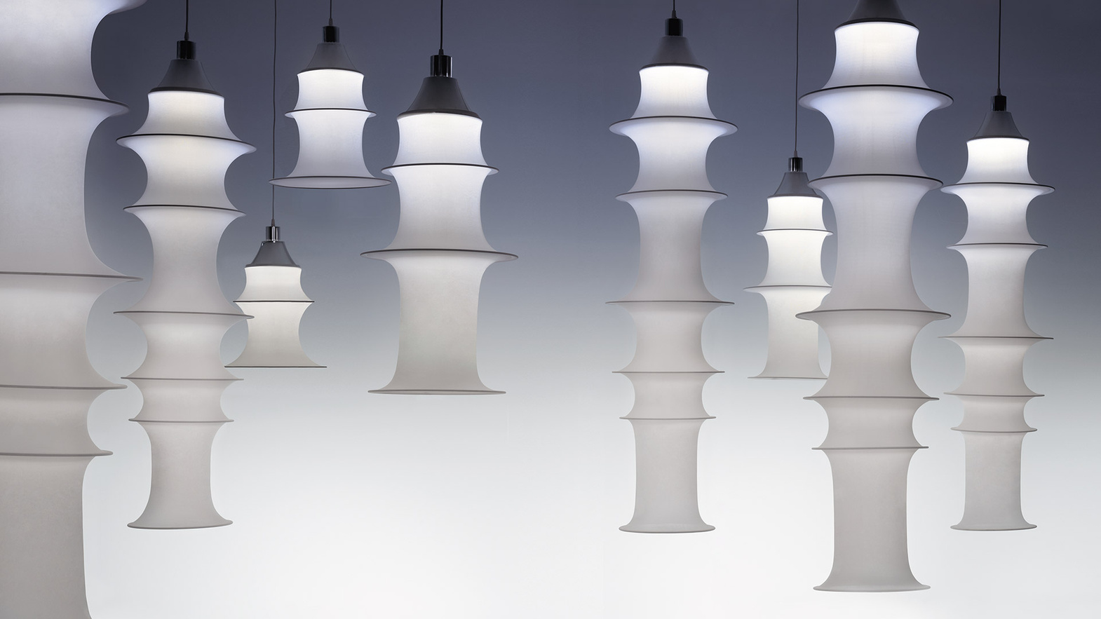 Artemide :: Lampa wisząca Falkland wys. 85 cm biała