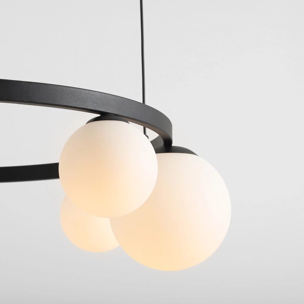 Artera :: Lampa wisząca Garda 5 Ring szer. 92 cm czarna