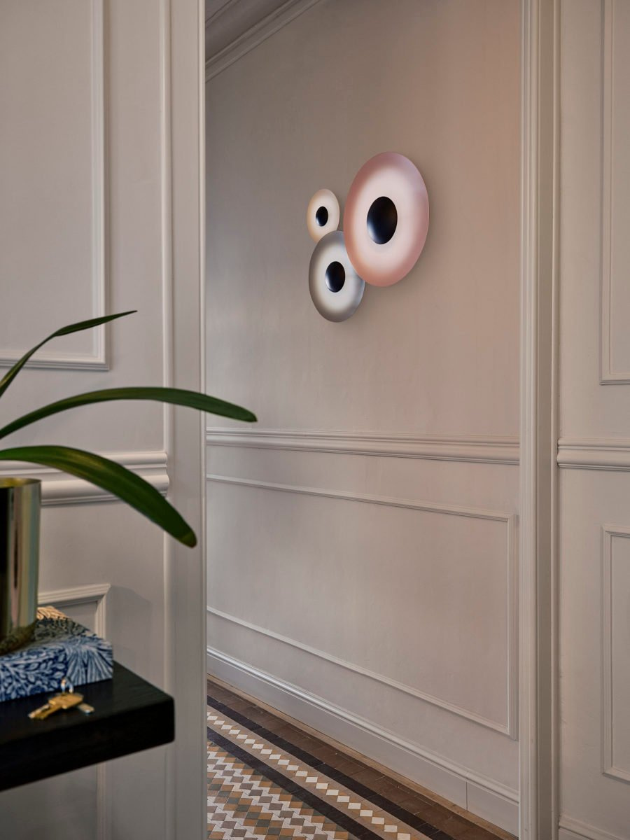 Marset :: Kinkiet / lampa ścienna Ginger śr. 32 cm dębowa