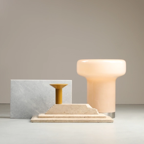 Artera :: Lampa podłogowa Bonbon Toffi wys. 47 cm beżowa
