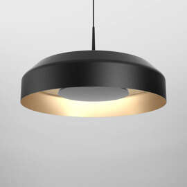 AQForm :: Lampa wisząca Maxi Ring dot LED M930 śr. 50,3 cm czarno-złota