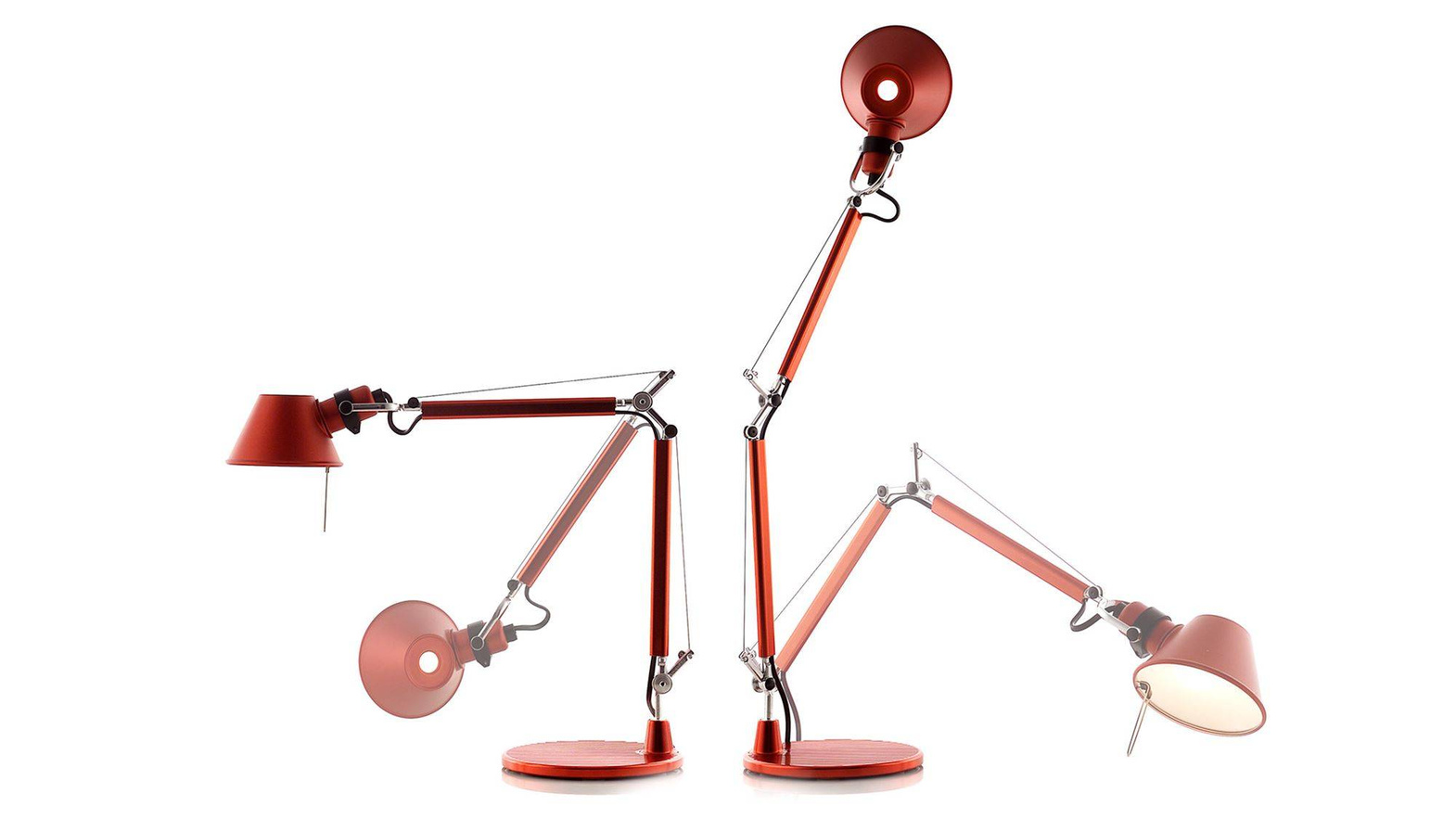 Artemide :: Lampa biurkowa Tolomeo Micro pomarańczowa wys. 37 cm