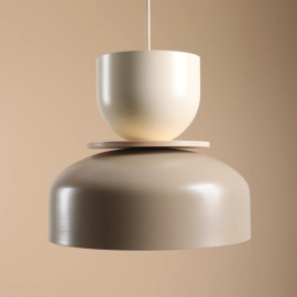 Artera :: Lampa wisząca Uto śr. 30 cm beżowo-kremowa
