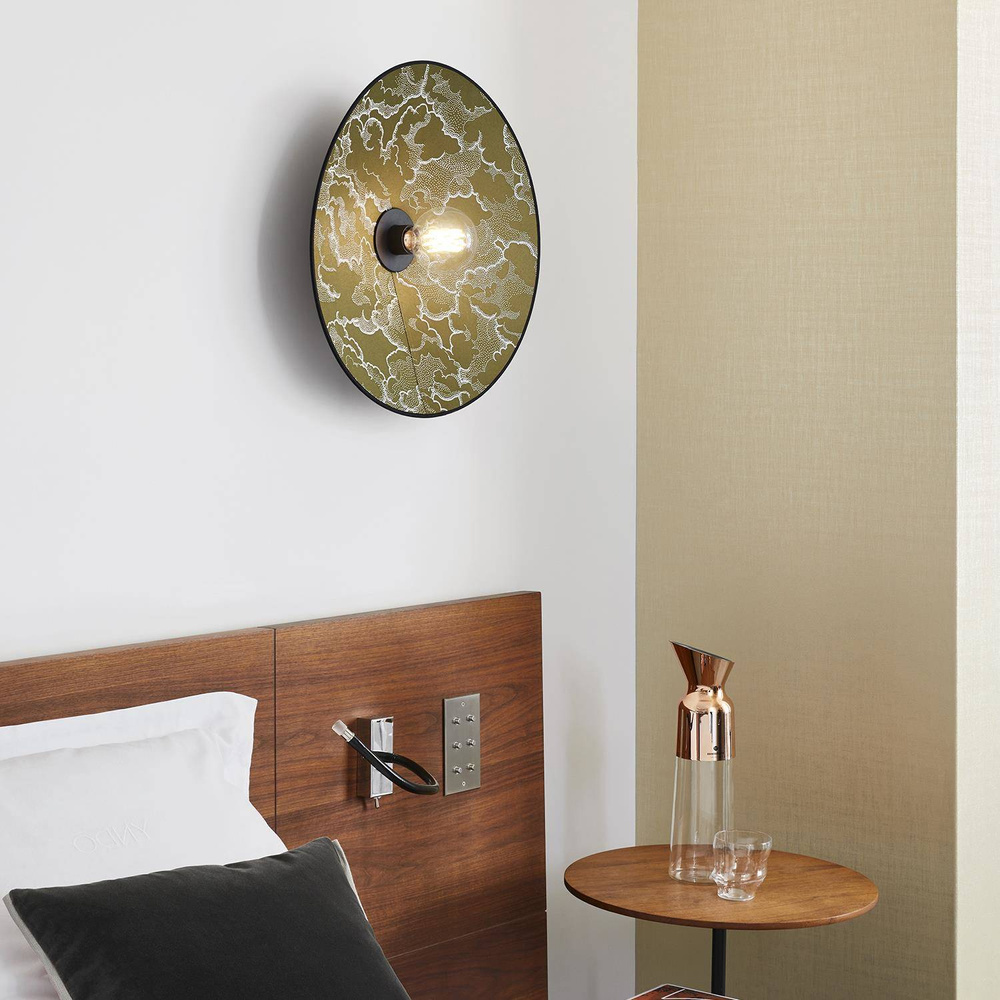 Market Set :: Lampa ścienna / kinkiet Gatsby złoty śr. 50 cm
