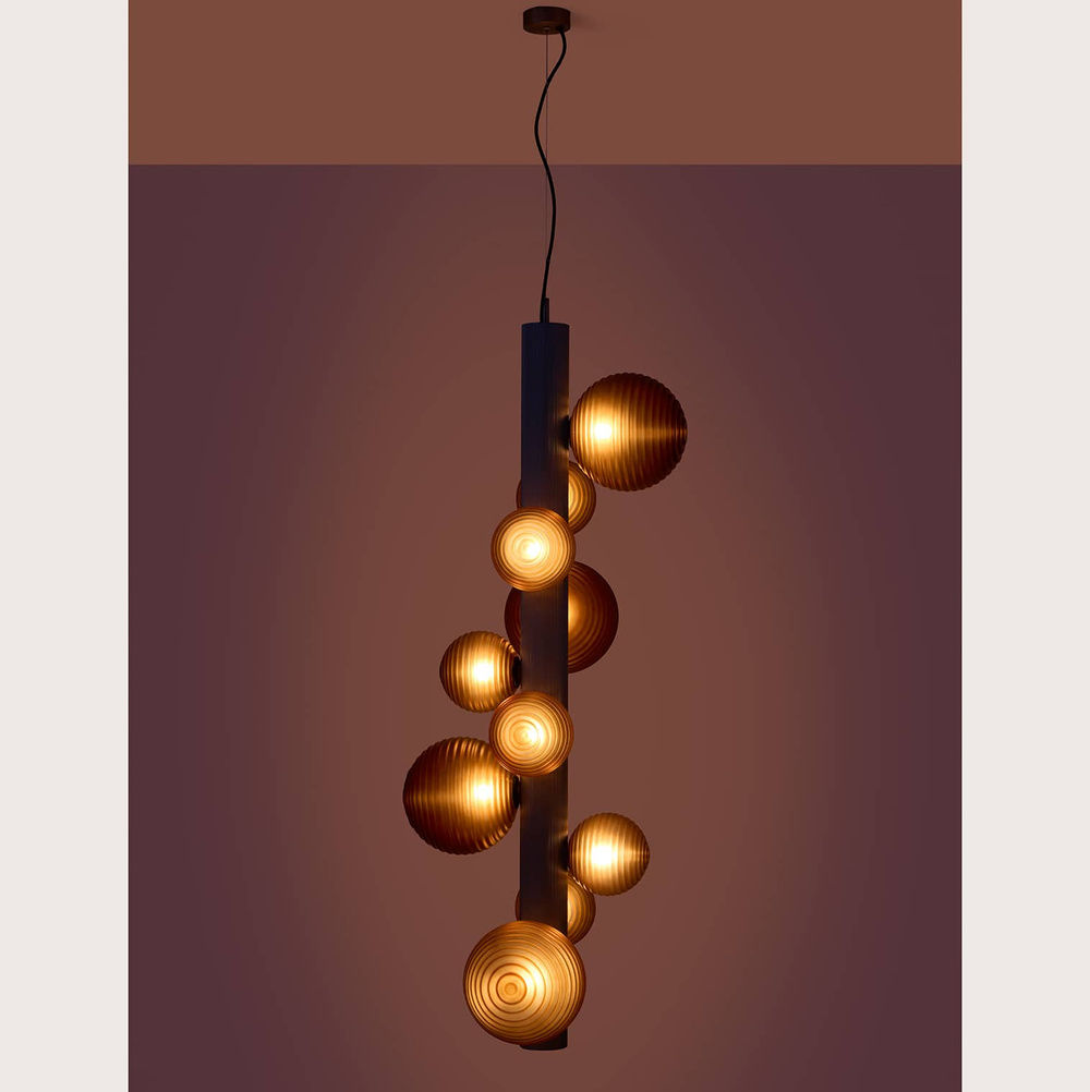 Aromas :: Lampa wisząca Lera szer. 120 cm czarna
