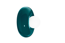 Ferroluce :: Lampa ścienna / kinkiet Bumbum śr. 25 cm ceramiczny ciemnoniebieski