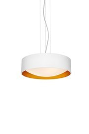 Kaspa :: Lampa wisząca Vero biało-mosiężna