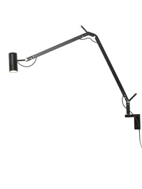 Marset :: Lampa ścienna / kinkiet Polo czarny wys. 80 cm