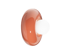 Ferroluce :: Lampa ścienna / kinkiet Bumbum śr. 25 cm ceramiczny czerwony