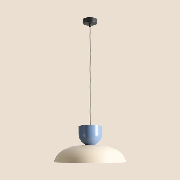  Artera :: Lampa wisząca Ella śr. 47 cm kremowo-niebieska