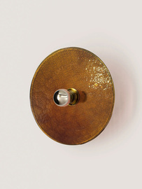 Aromas :: Lampa ścienna / kinkiet Nold śr. 30 cm brązowy / złoty metal