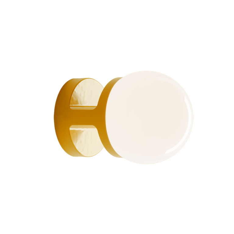 Ferroluce :: Lampa ścienna / kinkiet Habea śr. 16 cm żółta