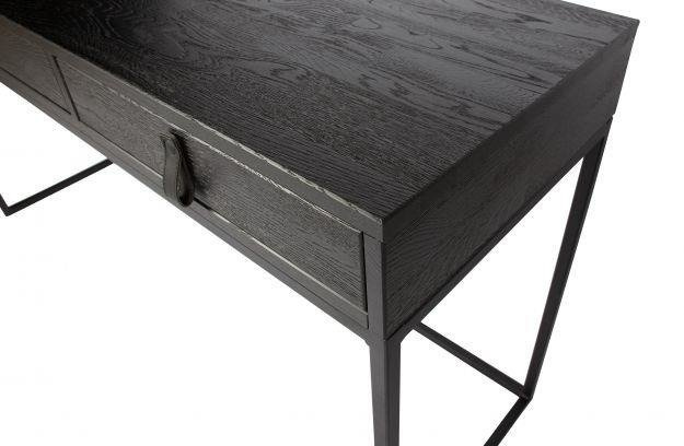 Woood :: Biurko jesionowe Silas czarne szer. 140 cm