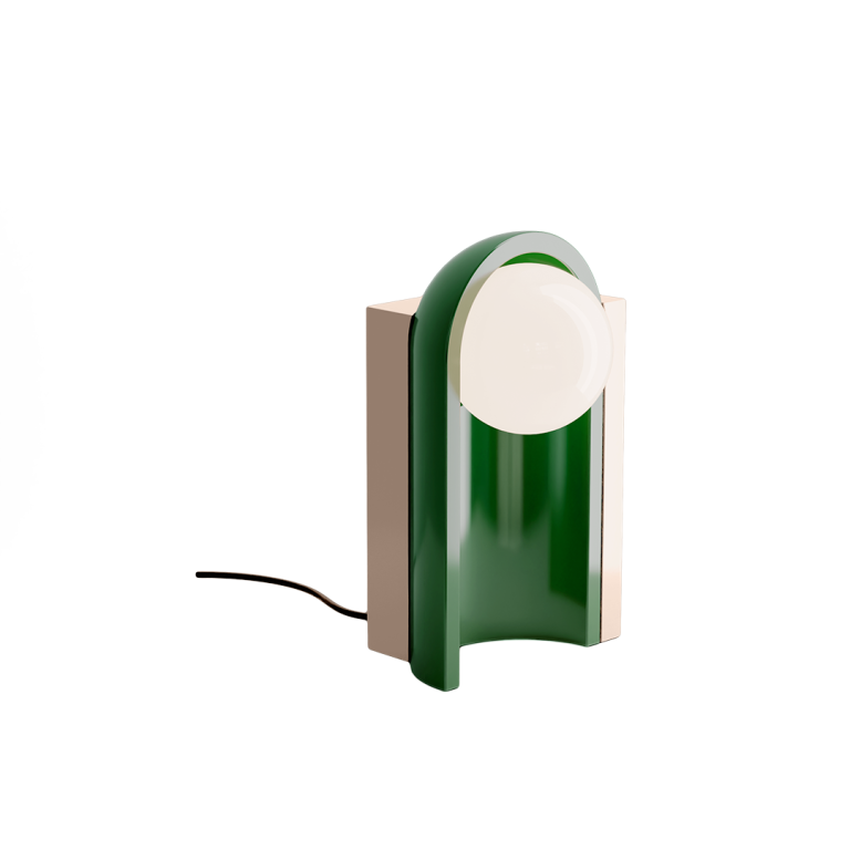 Ferroluce :: Lampa stołowa Cleo wys. 2 cm zielono-szara