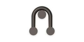 Robin :: Lampa ścienna / kinkiet Rigoberta Indirect 27k Super Curved czarna