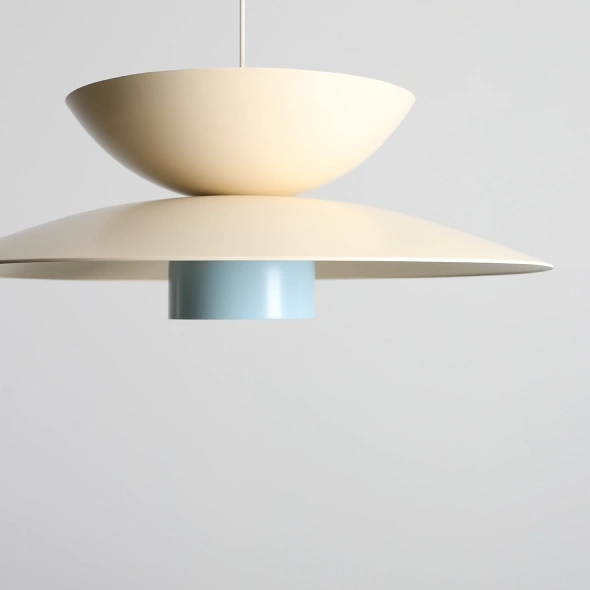 Artera :: Lampa wisząca Teya śr. 65 cm kremowo-niebieska