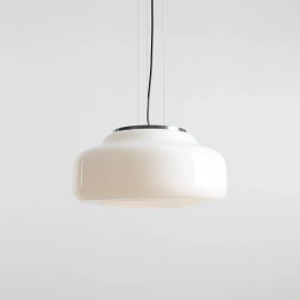 Artera :: Lampa wisząca Bonbon 2.0 Almond rozm. L śr. 40 cm biały / stalowe mocowanie