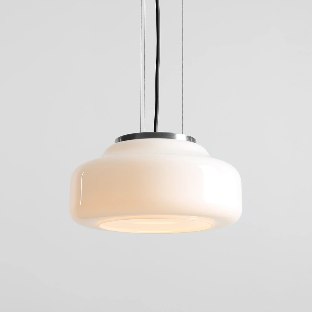 Artera :: Lampa wisząca Bonbon 2.0 Almond rozm. M śr. 25 cm biała / stalowe mocowanie