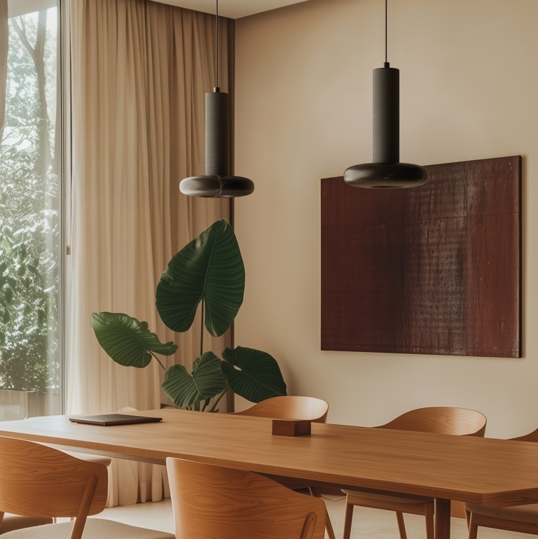 Aromas :: Lampa wisząca Hulo śr. 18 cm biały marmur / złoty metal