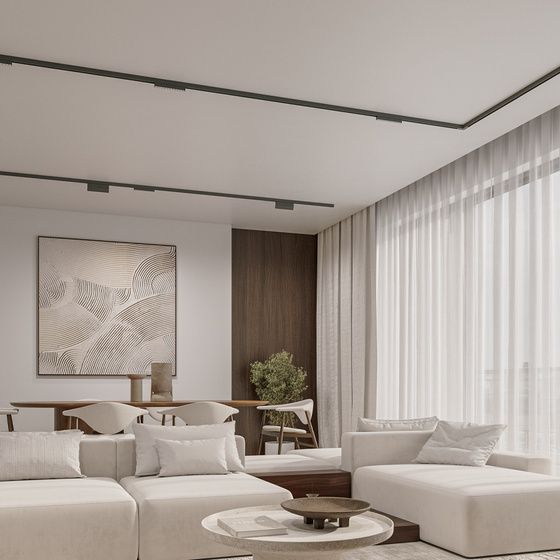 AQForm :: Oprawa Rafter Mini points 20 LED M930 45° DALI multitrack szer. 19,5 cm czarna