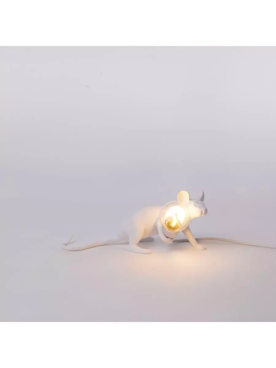 Seletti :: Lampa stołowa Mouse Lop biała 