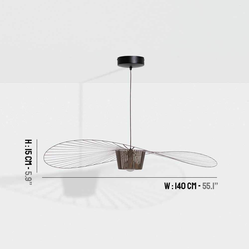 Petite Friture :: Lampa wisząca Vertigo śr. 110 cm brązowa 