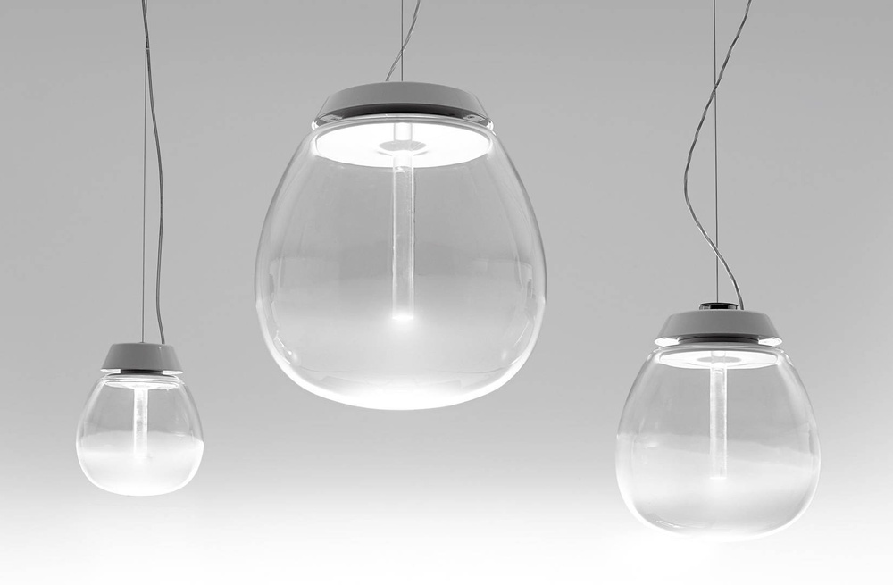 Artemide :: Lampa wisząca Empatia szklana transparentna śr. 16 cm
