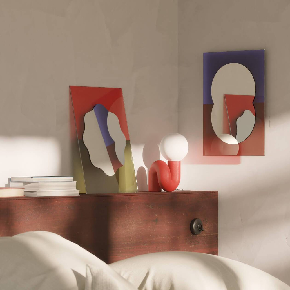 Petite friture :: Lampa stołowa Neotenic rozm. S wys. 26 cm bordowa